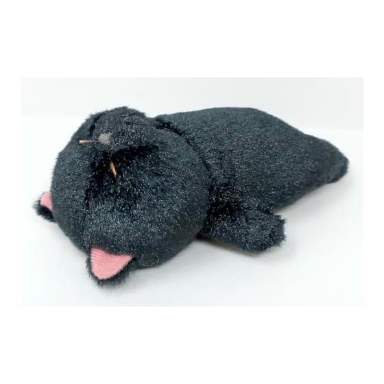 Stick-like Cat Kurobo Plush Magnet, 12.5cm Total Length, Ages 6+, Stick-like Cat Series, Contains Magnet, Small Plush