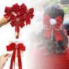 Chinese Style Hair Clip With Bow Red Crown Top Clip For Girl Antique Style Headwear Children's New Year Hair Accessories