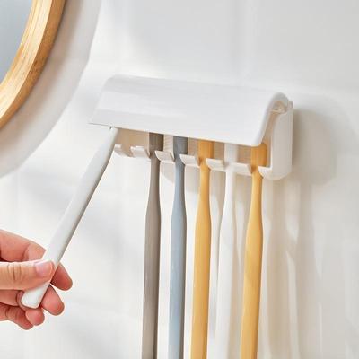 Toilettenartikel-Zahnbürsten-Aufbewahrungsbox, aufsteckbarer Zahnbürstenhalter, einfaches Dental-Aufbewahrungsregal, Toiletten- und Badezimmerregal
