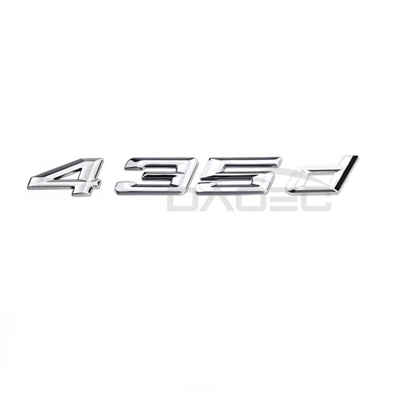 Auto 3D ABS Kofferraum Buchstaben Logo Plakette Emblem Styling Aufkleber Für BMW 4er Serie 420d 425d 428d 430d 435d 440d F30 F32 F33 F36
