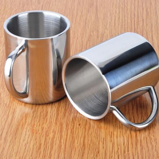 220/300/400ml Portable Stainless Steel Travel Coffee Mug Tea Drinking Water Cup