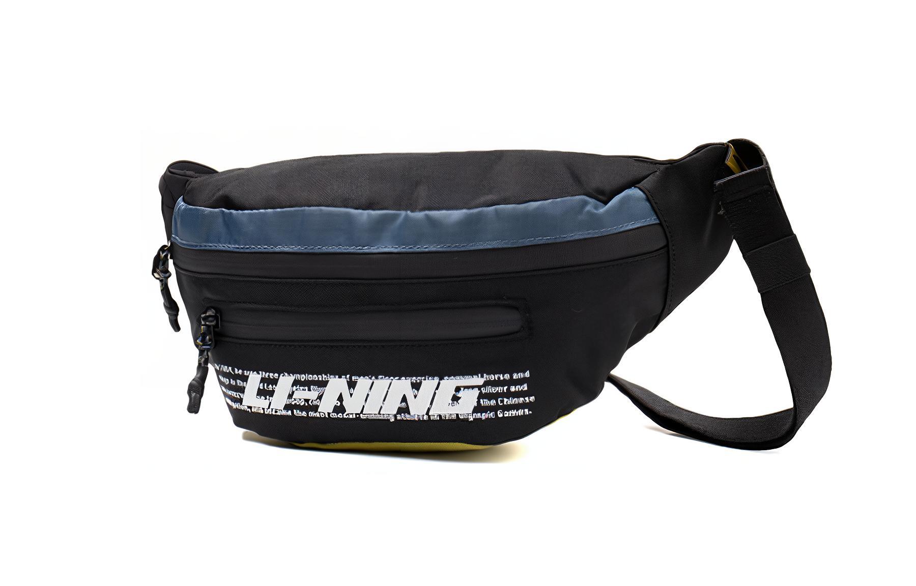 Li Ning Fabric Fanny Pack Regular Unisex Black ABLR002-2