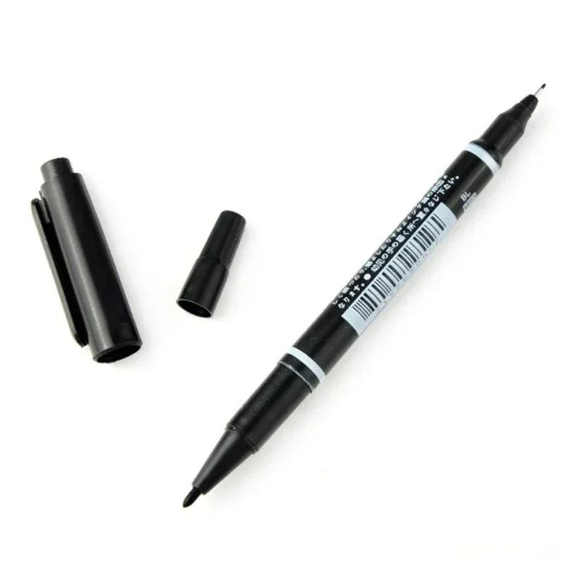 NEW 10Pc Double-end Marker Pen Hook Line Pen Scratch Painting Repair Pen Stationery Easy To Use and Easy To Carry