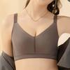 Seamless Bra Women's Smooth Mesh Adjustable Underwear Gathering Bra Thin Style Push Up Bra
