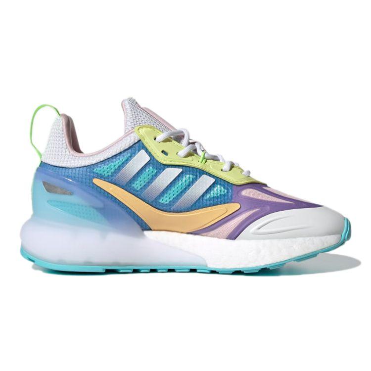 Adidas ZX 2K Boost 2.0 J White Light Purple Kids Sneakers Cloud-White GZ7502