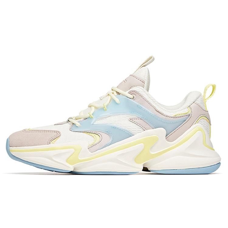 ANTA Running Shoes  White Blue Yellow  Women s 12918881-9 EU 35.5