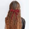 2pcs Elegant Double Layer Ribbon Bowknot Hair Clip for Girl Boutique Headwear Hairgripes Long Tassel Ponytail Hair Accessories