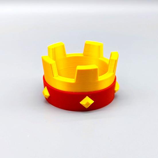 Kronnyckelring för Royale Spelälskare 3D-printad Kronryggsäckshänge Spelare Nyckelringstillbehör för Fans Samlare