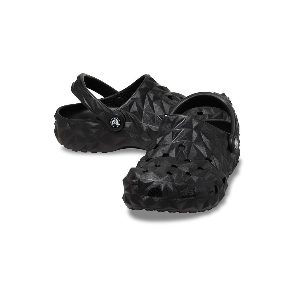 Crocs Classic Geometric Clog Sandals, Black, 22cm
