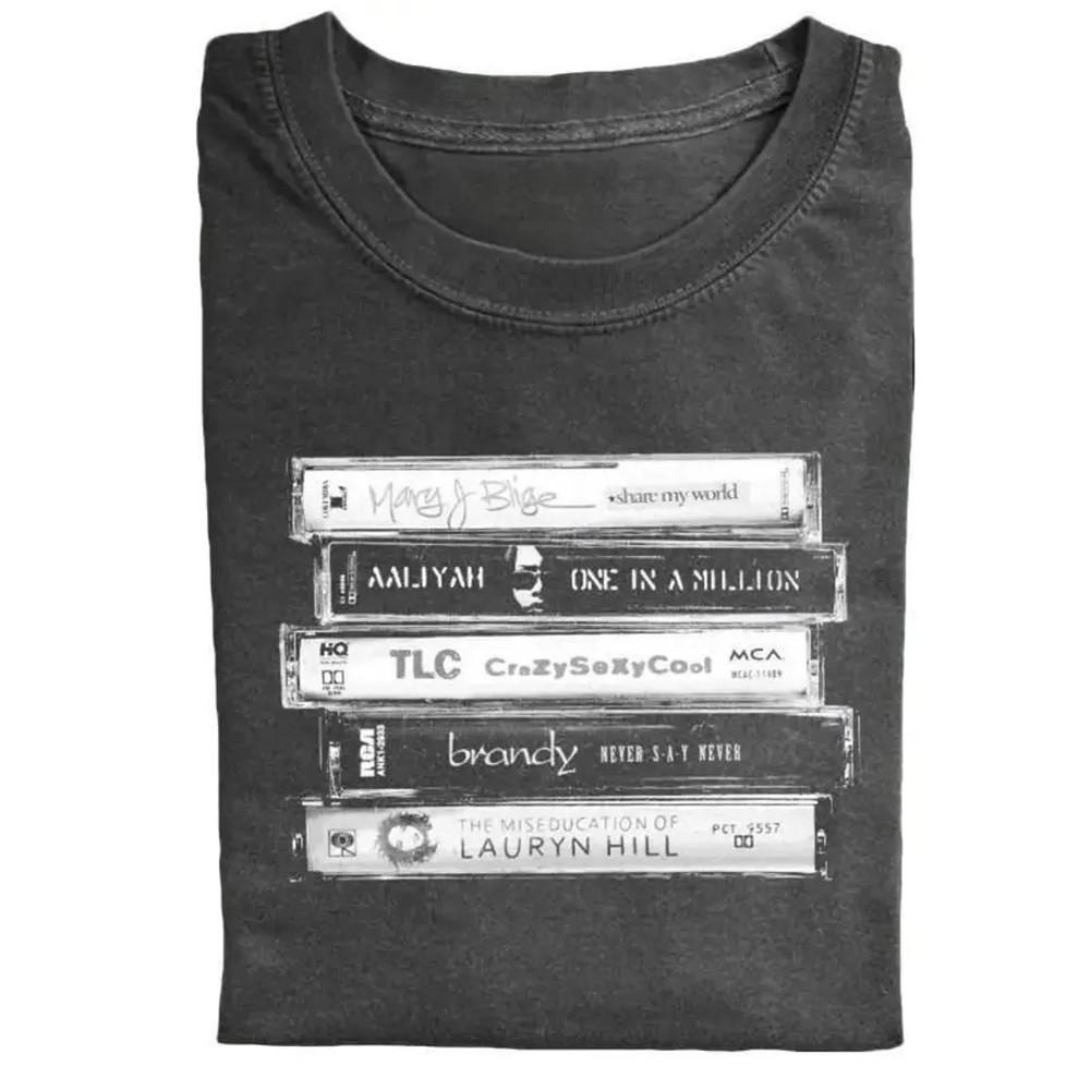 

Vintage 90s Female Singers Shirt RampB Cassette Tape Shirt Full Size S3XL Unisex T-Shirt S