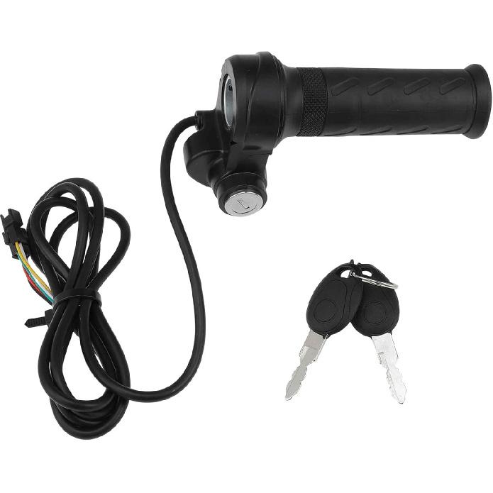 

7/8 Full Twist Throttle Grip for Ridstar Q20/Q20 Lite/Q20 Pro/H20/H26 Pro/H20 Pro E-Bike, 2+3 Pin Throttle Handle for E-Scooter, Electric Bicycle Set A