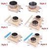 Wooden Perch Stand Hanging Feeder Bowls Multifunctional Bird Food Cups  Budgie