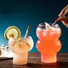 Transparante Glazen Beker Hoge Borosilicaat Hittebestendig Whiskey Wijn Yoghurt Dessert Beker Huisbar Drinkgerei Kalebasvorm Waterbeker