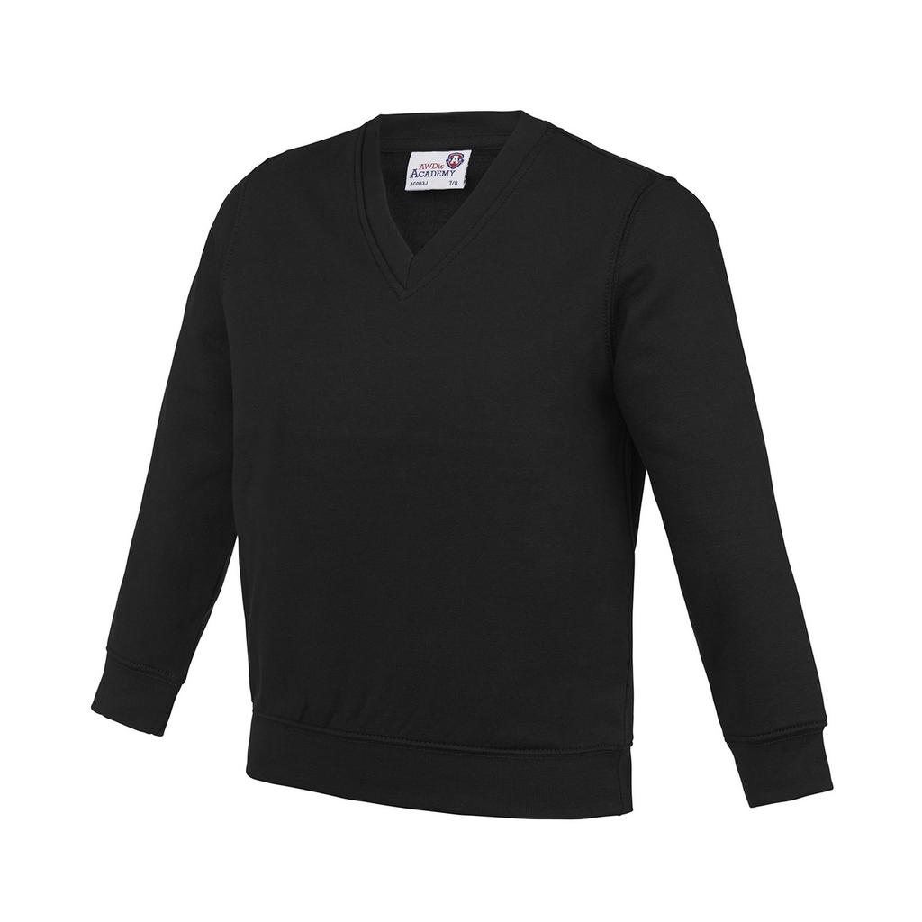 Awdis Childrens/Kids Academy V Neck Sweatshirt