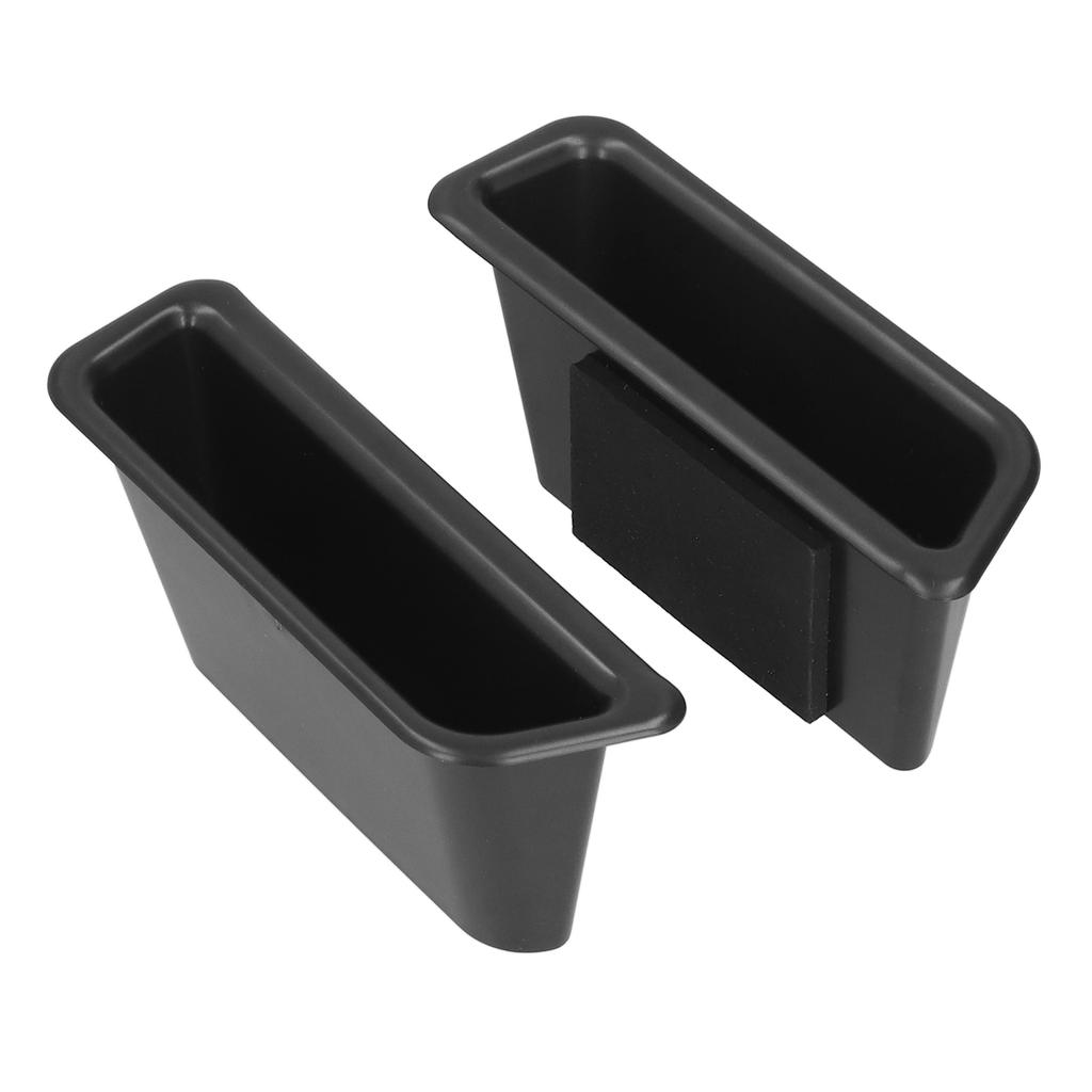 2PCS Car Front Door Handle Storage Box Pocket Black Replacement for Mustang 2015?2017