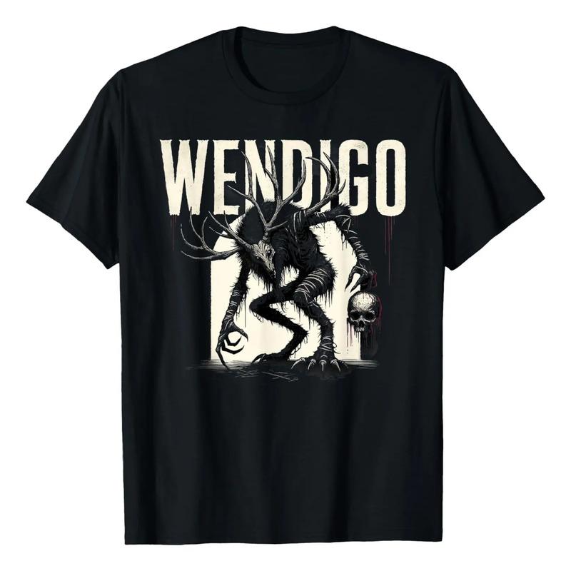 Camiseta Wendigo Monster Skinwalker Cryptid Evil Horror Mons S