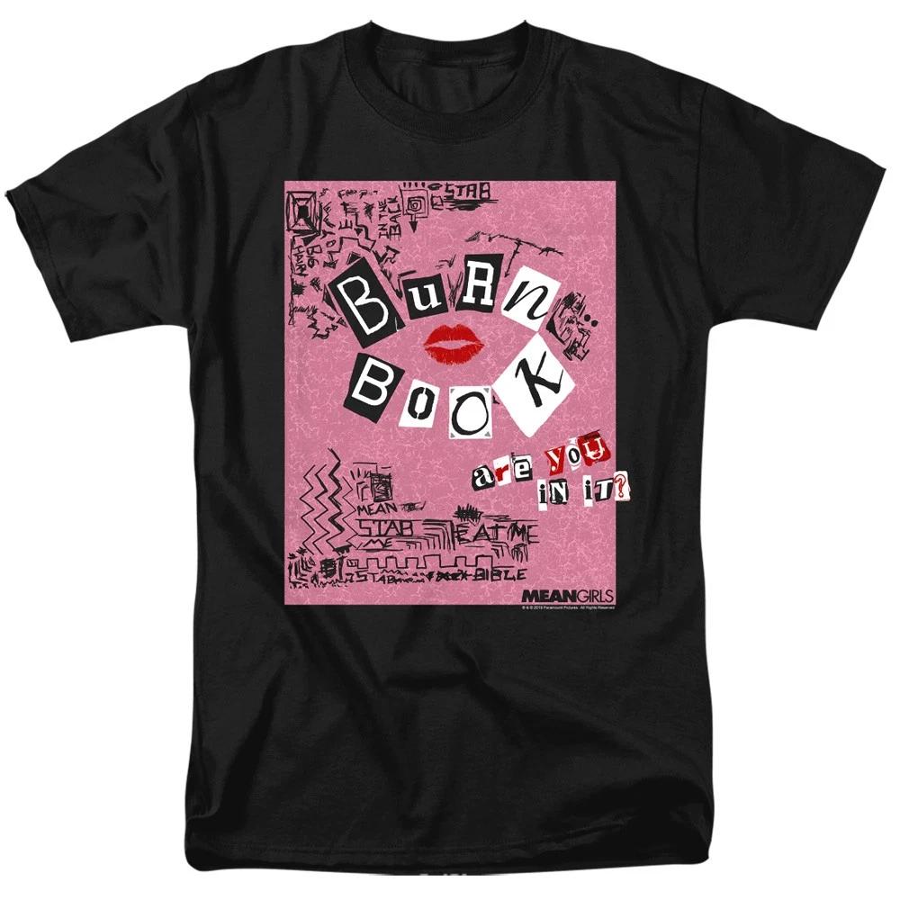 Mean Girls - Burn Book - Unisex Short Sleeve Children s T-shirt - Black 100