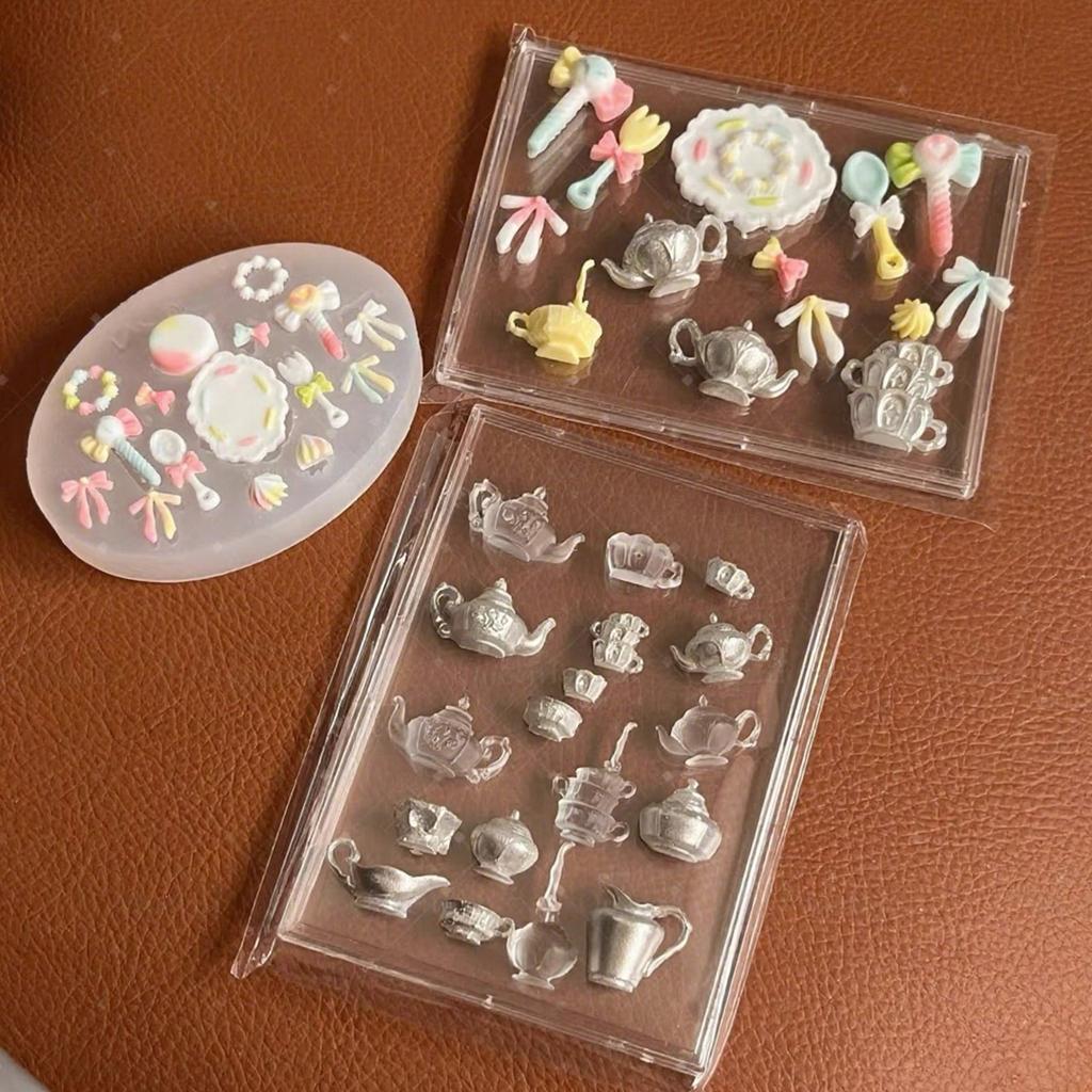 Premium Food Grade Silicone Resin Molds For Afternoon Tea Theme Miniature Crafts And DIY Decorations