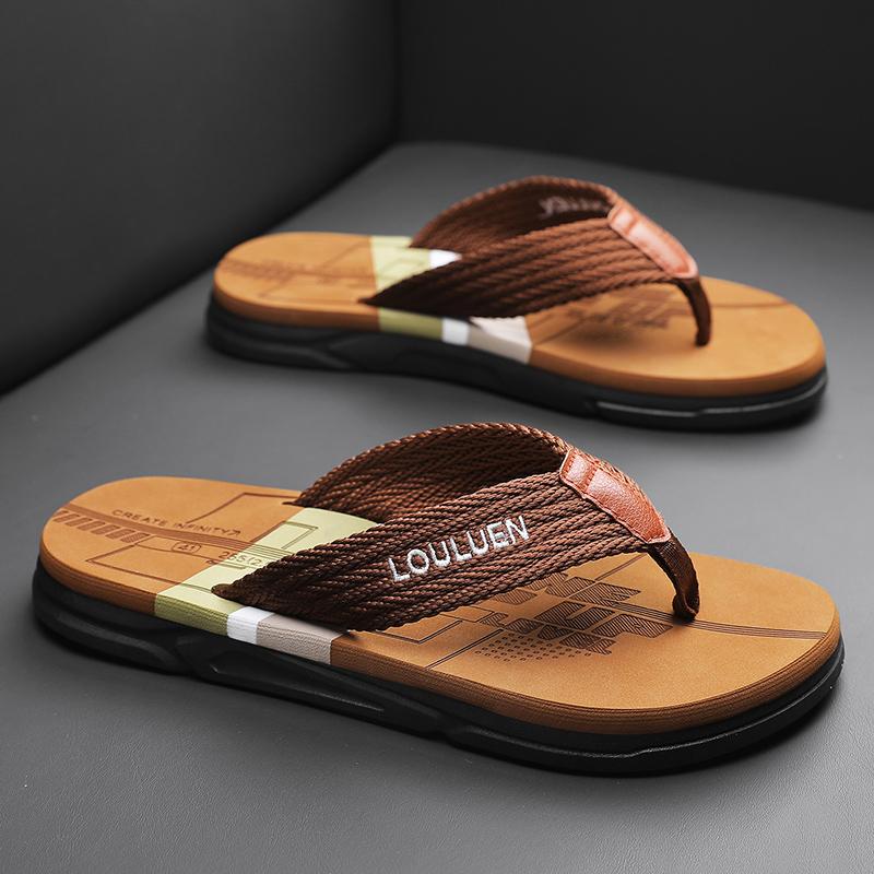 

Мужские тапочки, шлепанцы, летний новый стиль мужские модные сандалии с открытым носком, прочные и подходящие для каждого сезона, подходят 39