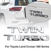 For Land Cruiser 300 Series LC300 ABS TWIN TURBO Back Mark Set Rear Trunk 3D Emblem Badge Sticker Trim Accessories
