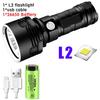 A Super Bright LED Flashlight USB Rechargeable Waterproof Lamp XM-L2 XHP70 Outdoor LightingTactical Torch Ultra Bright Lantern