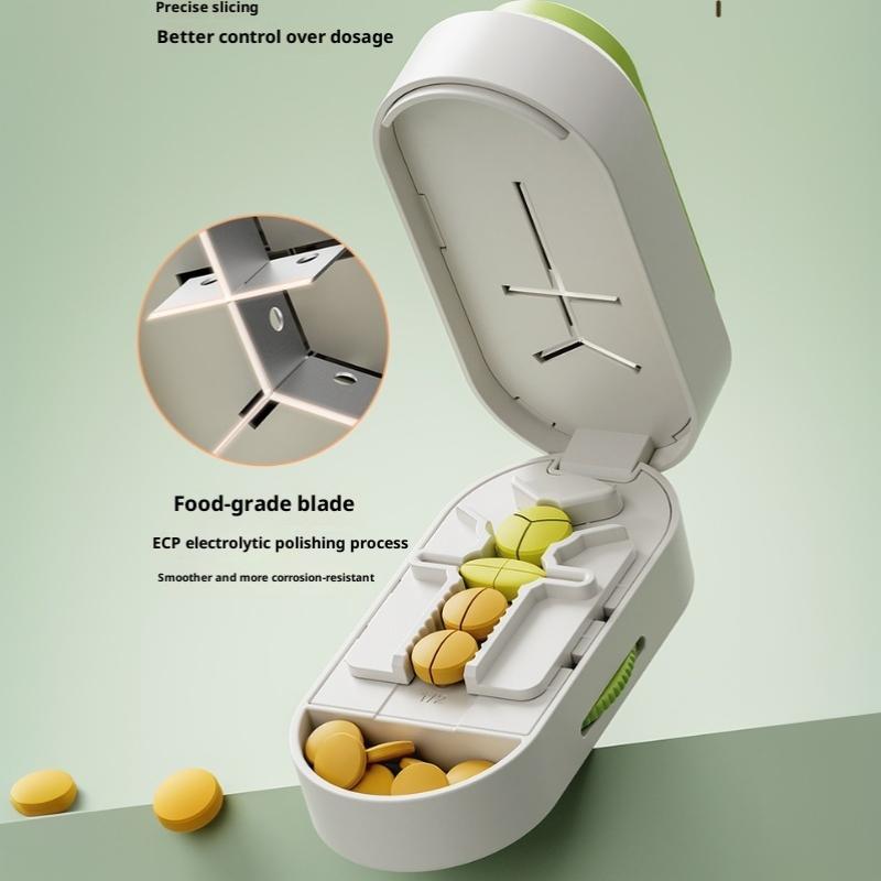 1Pcs Precise Medicine Slicing Tool High Rectangle Easy Cutting Pill Cutter Sturdy Design Aids Effortless Cutting Ideal For Daily