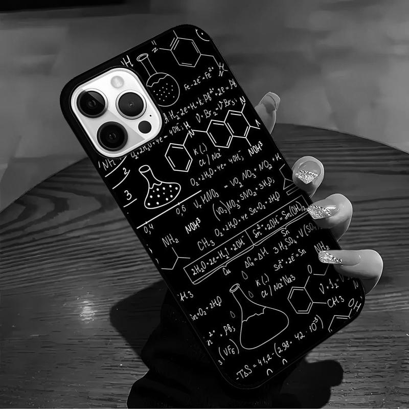 Science Math Physics Formulas Phone Case For iPhone 17 Air 16 15 14 13 12 11 Pro Max Max Plus Bumper Case Cover