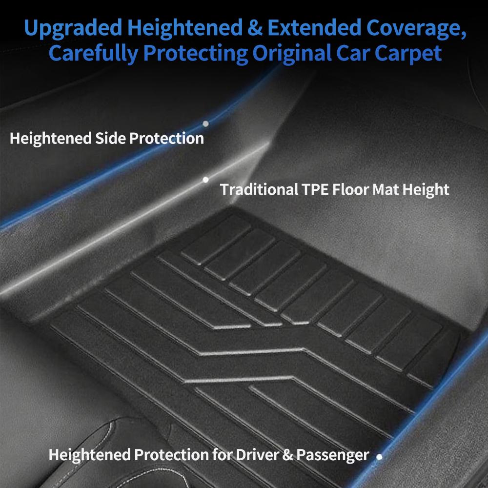 For BYD Equation 2025 Leopard 3 Titanium 3 Set TPE Car Floor Mats & Cargo Liners Waterproof Protector Auto Interior Accessories
