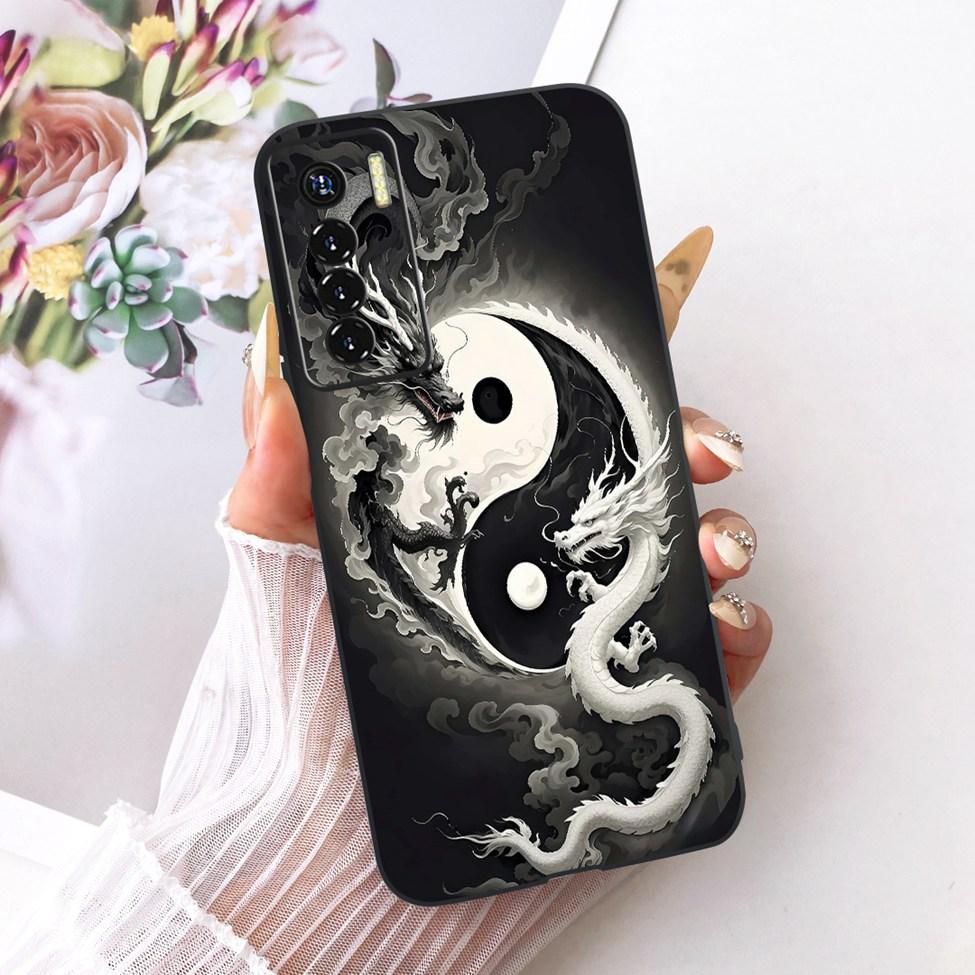 Phone Case For Tecno Camon 17 Pro Cover Silicone Cute Cat Fashion Funny Painted Funda For Tecno Camon 17Pro CG8 CG8h Casing