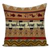 Retro Characters Cushions Case African Woman Sofa Seat Decorative Pillow Cases Abstract Geometry Home Cushion Cover