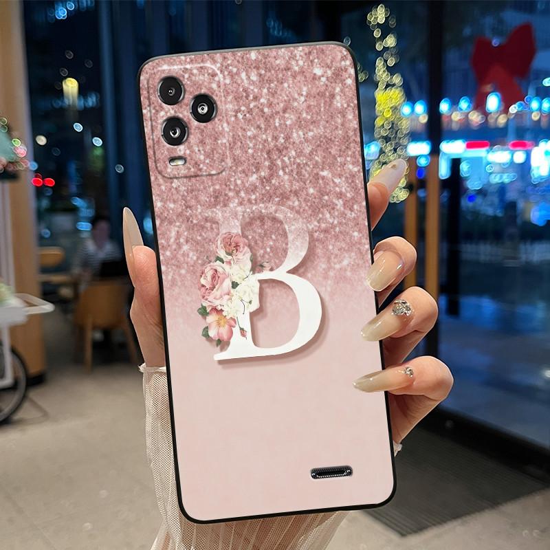 

Black Phone Case For BLU View 5 Pro Soft Silicone Anti-scratch Casing For BLU View 5 Pro Trendy Lucky A To Z Letter Back Cover BLU View 5 Pro