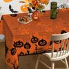 Halloween Spider Web Horror Pumpkin Rectangle Tablecloth for Table Decor Reusable Kitchen Dining Tablecloth Halloween Decoration