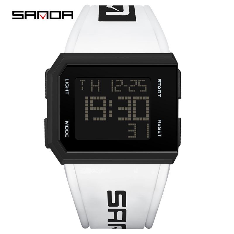 SANDA Fashion Trend Square Luminous Wristwatch for Junior High Students