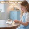 Hamster Bathing Sand Box Chinchilla Shower Bathtub Clear Chinchilla Bathtub Gerbil Body Cleaning Container For Hamster