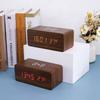 Alarm clock wooden clock led digital multi-function alarm clock wireless charging wooden children's bedside temperature pvc
