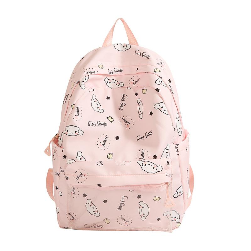 Schoolbag female small fresh large capacity backpack cute cartoon schoolbag junior high school girl high school student high value class backpack
