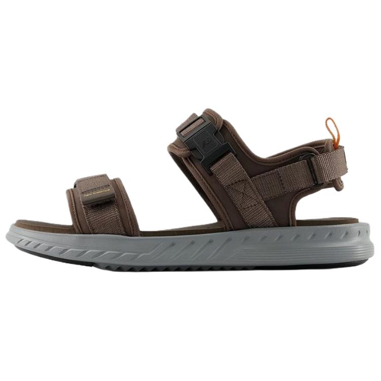 

New Balance Men s 600 Brown Synthetic Two-Strap Sandals SMA600B1 44