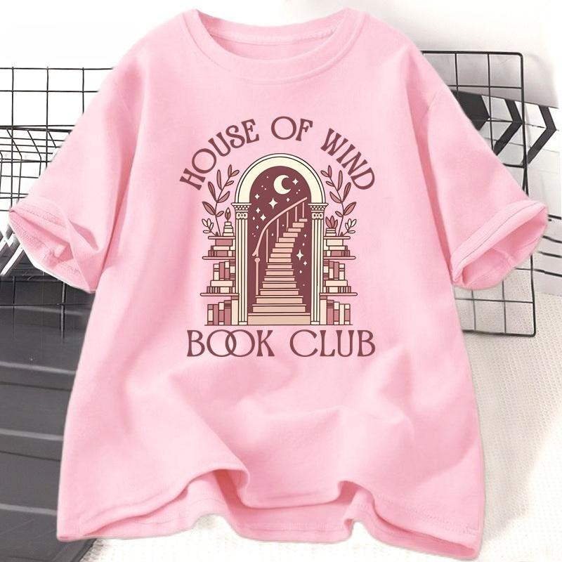ACOTAR House of Wind Book Club TShirt WOMEN Night Court Velaris Sarah J Maas Throne of Glass Tshirt Casual Short Sleeve SJM Top