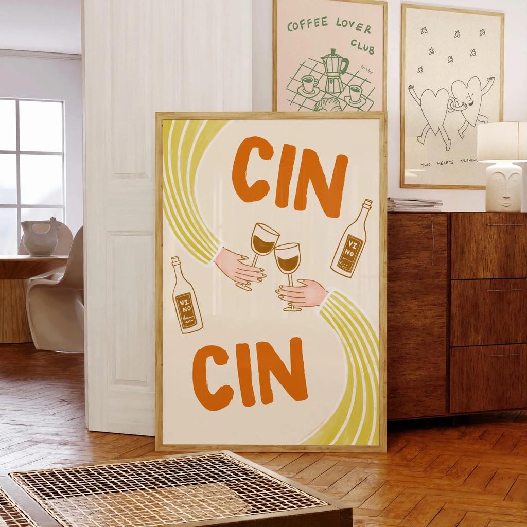 Impressão Vinho Álcool Saúde Pôster Retrô Carrinho de Bar Tela Arte de Parede Decoração Bebidas Presente Casa Sala de Estar Decoração de Banheiro pôsteres