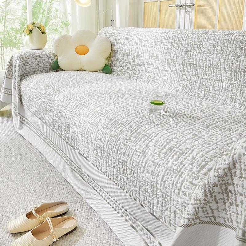 Summer Cooling Ice Silk Sofa Towel for Living Room Multifunction Sofa Blanket Protector Cover Universal All Inclusive Cushion