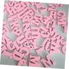 100pcs Wooden Letters Craft Wood Letters Wood Decor Wood Craft Shapes Letter Embellishments Wooden Letter Shapes Wedding Decoration Pink Crafts