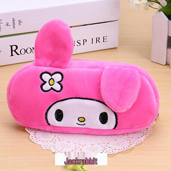 Korean Style Cartoon Plush Pencil Case & Coin Purse for Students