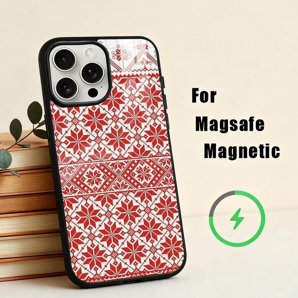 G-Ukraine O-Ornament Pattern Phone Case For iPhone17,16,15,14,13,12,11 Plus,Pro Max Magnetic For Magsafe Wireless Charging