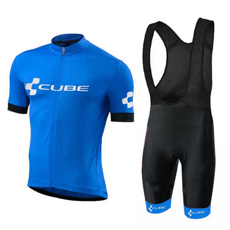 Team Club Short Sleeve Cycling Suit Roller Skating Suit Road Cycling Equipment CUBE