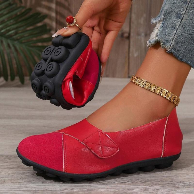 Summer New Velcro Doudou Shoes Large Size Women's Shoes One-pedal Women's Single Shoes Low-top Lazy Shoes