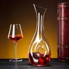 Changqi European Crystal Glass Wine Decanter with Handle