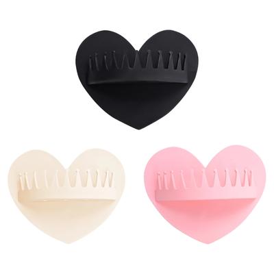 Heart Shape Shower Hair Collector Soft Materials Keep Drain Clear And Bathroom Tidying Without Tool