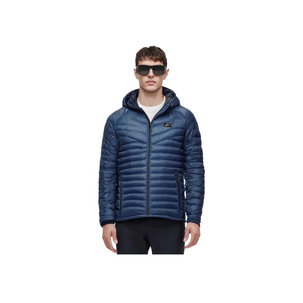 Nike Piumino da Allenamento Sportivo Casual a Tinta Unita da Uomo Capispalla Blu 822861-423