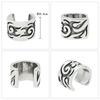 Shinjuku Gin No Kura Burning Tribal Silver 925 Ear Cuff Ear Ear for Men (Single Cuff, Clip)