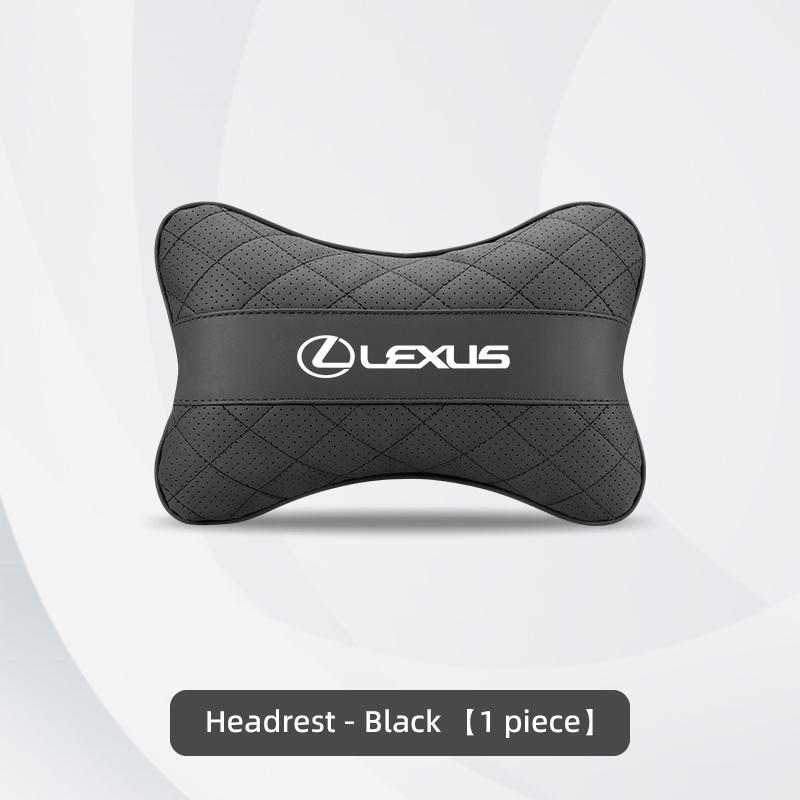 Nappa Leather Car Headrest Neck Pillow Waist Cushioning For Lexus F-SPORT ES RX NX LS UX LM LX GX LC RZ IS CT GS RC HS SC TX LBX ZJ3